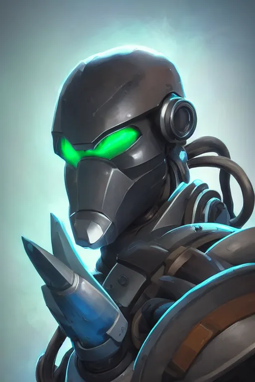 Image similar to epic mask helmet robot ninja portrait stylized as fornite style game design fanart by concept artist gervasio canda, behance hd by jesper ejsing, by rhads, makoto shinkai and lois van baarle, ilya kuvshinov, rossdraws global illumination radiating a glowing aura global illumination ray tracing hdr render in unreal engine 5