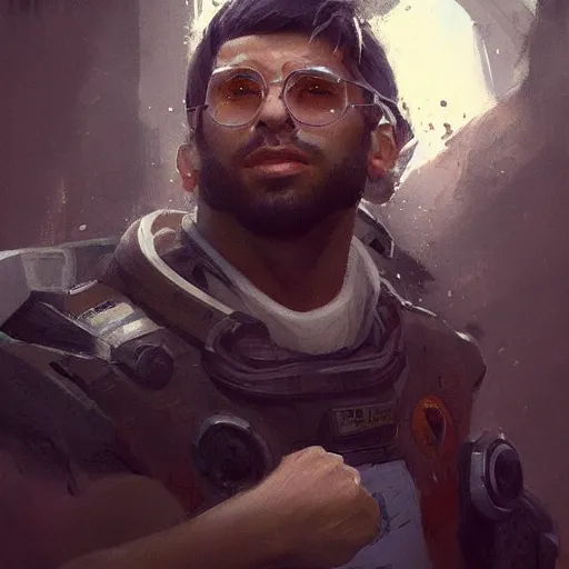 Prompt: portrait of sergio aguero with almost no beard by greg rutkowski, young, attractive, highly detailed portrait, scifi, digital painting, artstation, concept art, smooth, sharp foccus ilustration, artstation hq