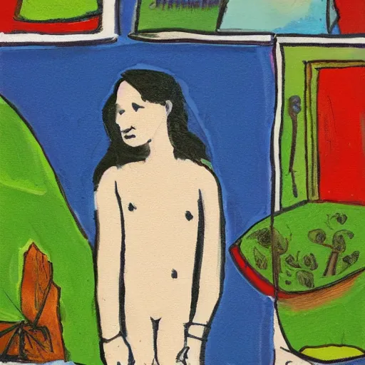 Image similar to art by Tom hammick