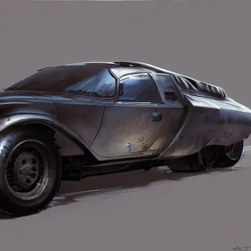 Prompt: redesigned old car as new, elegant, digital painting, concept art, smooth, sharp focus, art style from Wang Ke and Greg Rutkowski and Bruce Kaiser and Scott Robertson and Dmitry Mazurkevich and Doruk Erdem and Jon Sibal, small style cue from Blade Runner and Minority Report and iRobots