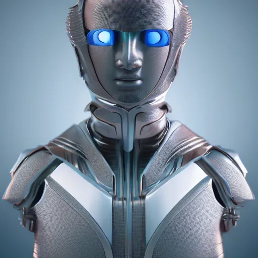 Prompt: portrait of a bust of knight with futuristic fashion elements created by yuuki morita and ludvig holmen, brilliantly colored, kingdoms of ether, octane render, 3 d animated, unreal engine 5, studio lighting, smooth surface