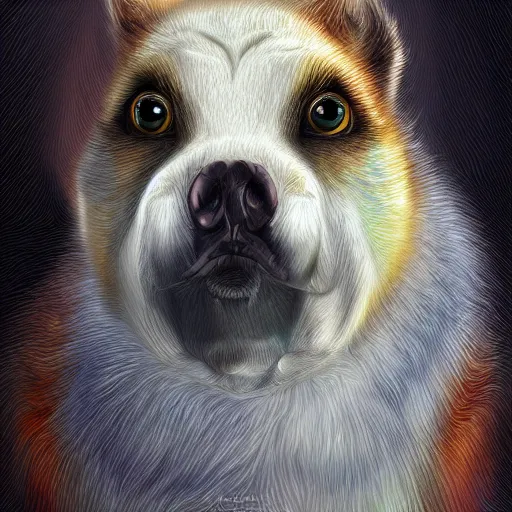 Image similar to portrait of grogu, highly detailed, centered, solid color background, digital painting