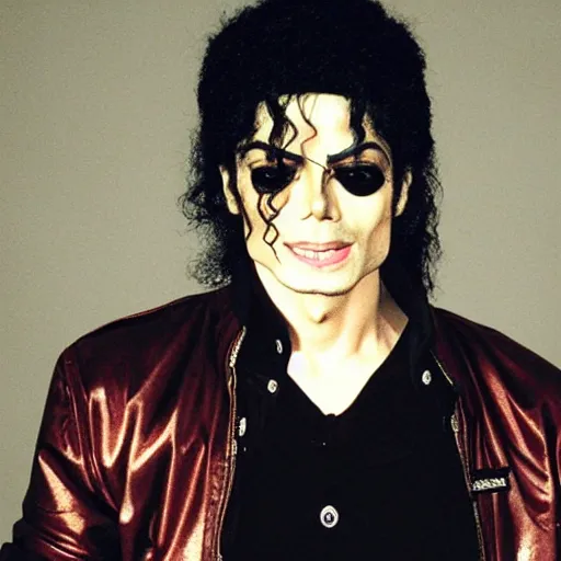 Prompt: Michael Jackson in Kavinsky Nightcall