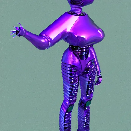 Prompt: robot space hooker, realistic