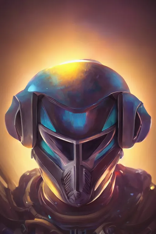 Image similar to epic mask helmet robot ninja portrait stylized as fornite style game design fanart by concept artist gervasio canda, behance hd by jesper ejsing, by rhads, makoto shinkai and lois van baarle, ilya kuvshinov, rossdraws global illumination radiating a glowing aura global illumination ray tracing hdr render in unreal engine 5