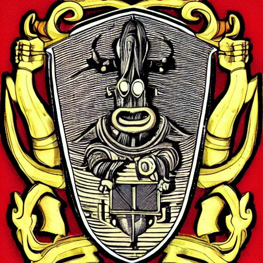 Image similar to an old alien coat of arms