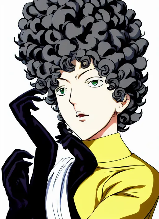 Image similar to A full portrait photo of tatsumaki one punch man, f/22, 35mm, 2700K, lighting, perfect faces, award winning photography.