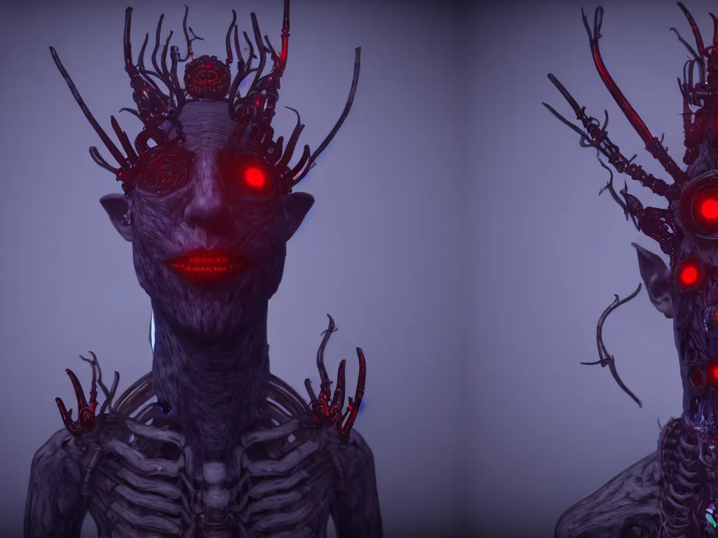 Prompt: a dmt hallucination of machine elves. weird, uncanny, supernatural, creepy. unreal engine, 8 k, trending on artstation.