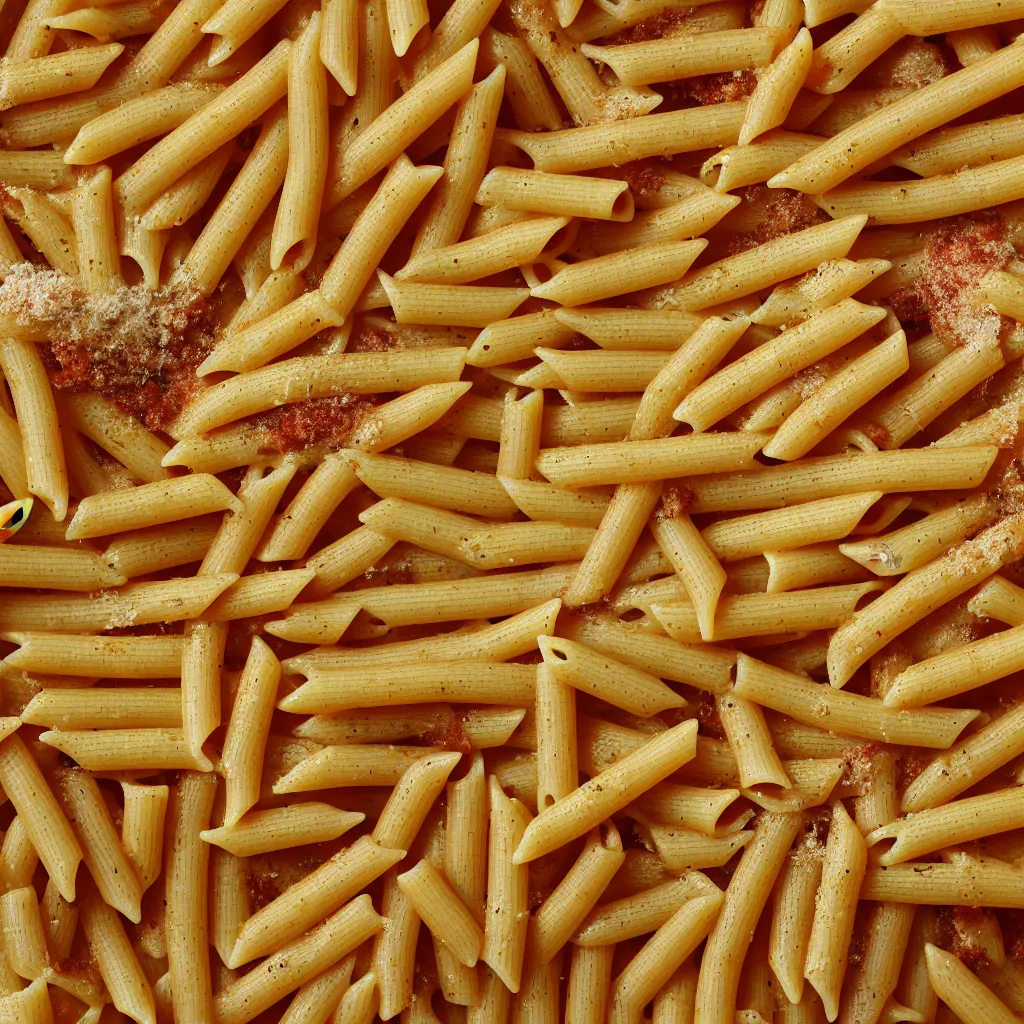 Image similar to penne pasta texture, 4k