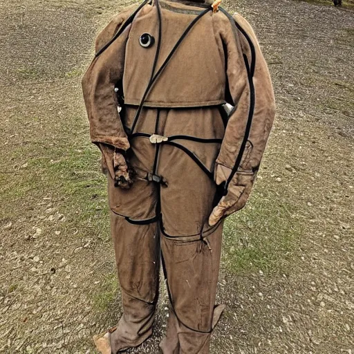 Image similar to old diving suit