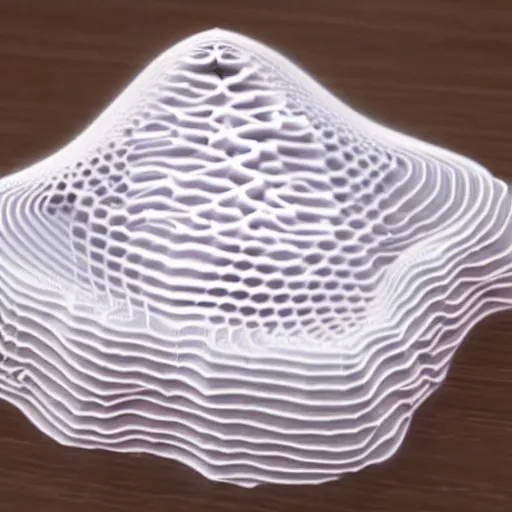 Image similar to reaction diffusion houdini 3 d printed