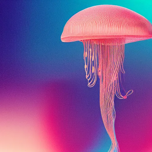 Prompt: flume and former cover art future bass girl un wrapped statue bust curls of hair petite lush side view body droplet vibrant branch futuristic fabric only skin jellyfish fungi material style of Jonathan Zawada, Thisset colours simple background objective