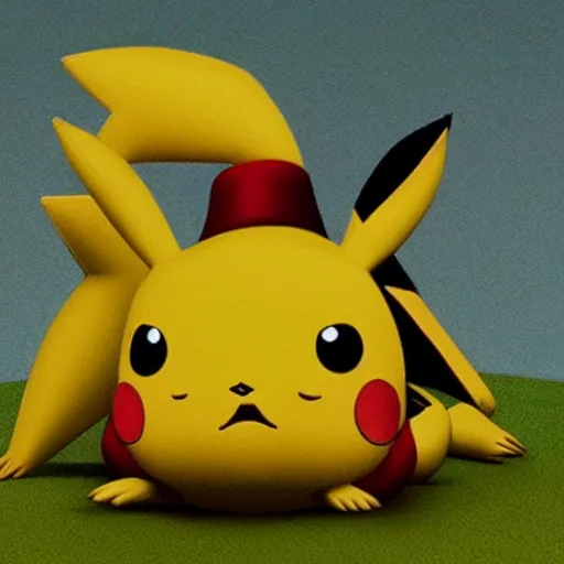 Image similar to if Pikachu were a real animal, photorealistic