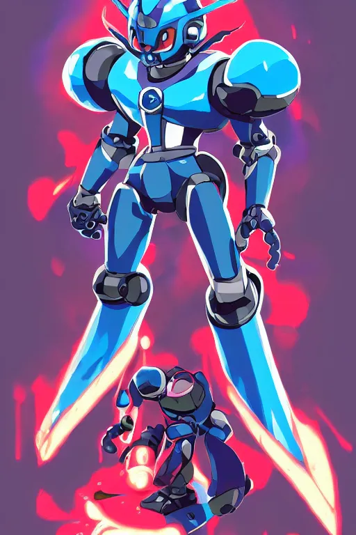 Image similar to robot ninja mask helmet megaman x zero rockman 2 0 2 2 switch game boss legacy collection fanart artsation, art gta 5 comics, behance hd by jesper ejsing, by rhads, makoto shinkai and lois van baarle, ilya kuvshinov, rossdraws global illumination ray tracing