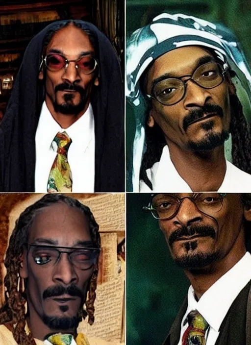 Prompt: Snoop dogg in theharry potter universe