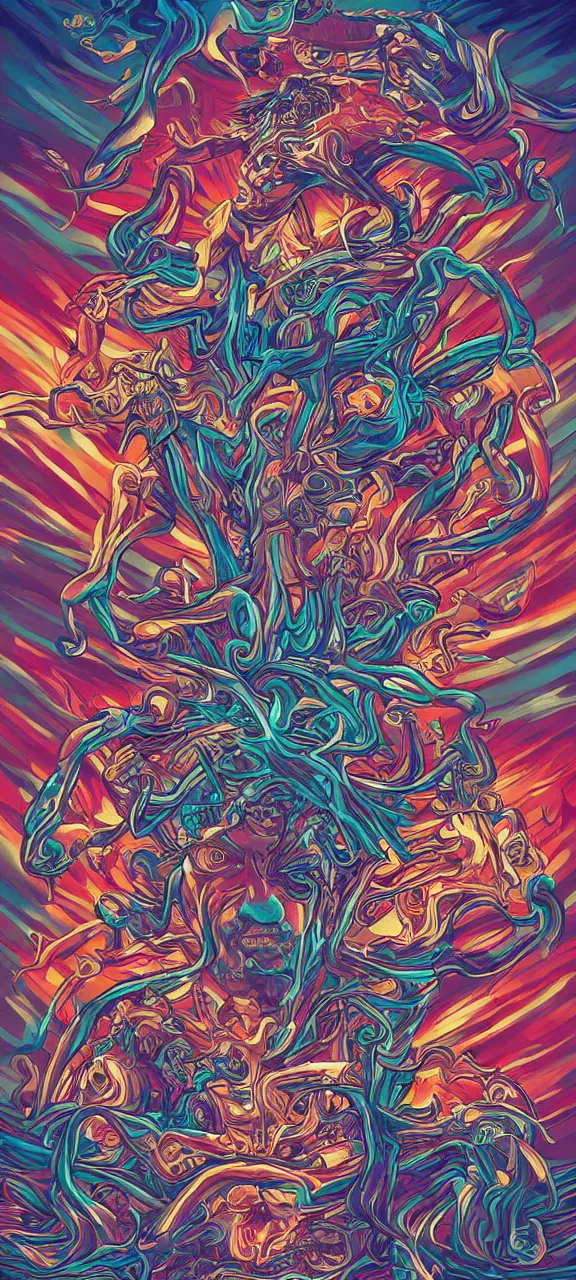 Image similar to freedom jones alex grey mark cooper, artgerm artstation award winning photorealistic detailed hypervivid intense fantasy concept art, hypervivid intense mcbess, the sea by dan mumford