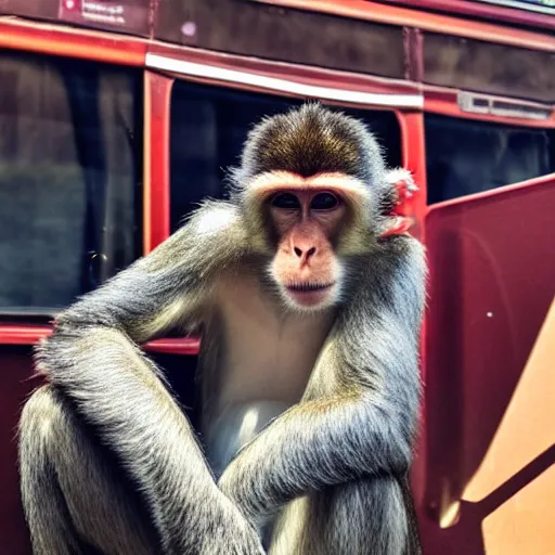 Image similar to monkey in bus