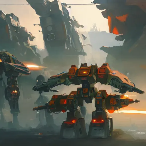 Image similar to hero world mechwarrior, behance hd by jesper ejsing, by rhads, makoto shinkai and lois van baarle, ilya kuvshinov, rossdraws global illumination