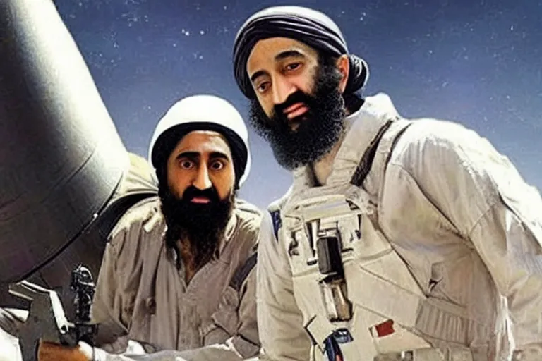 Image similar to Osama Bin Laden in interstellar