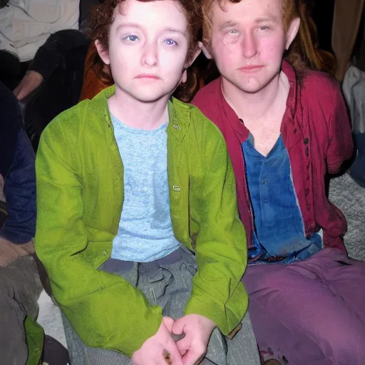 Prompt: goldberry from lord of the rings sitting with tom