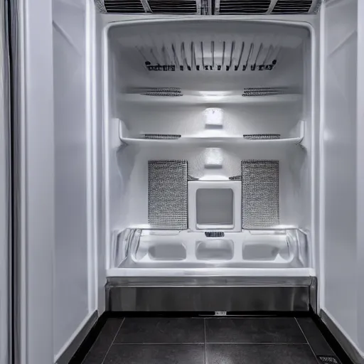 Image similar to throne room inside a fridge