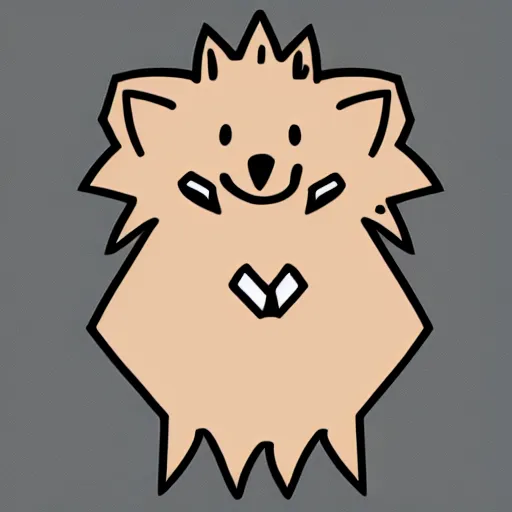 Image similar to twitch emote of a cute hedgehog