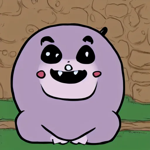 Image similar to smiling pandaslug in cartoon style