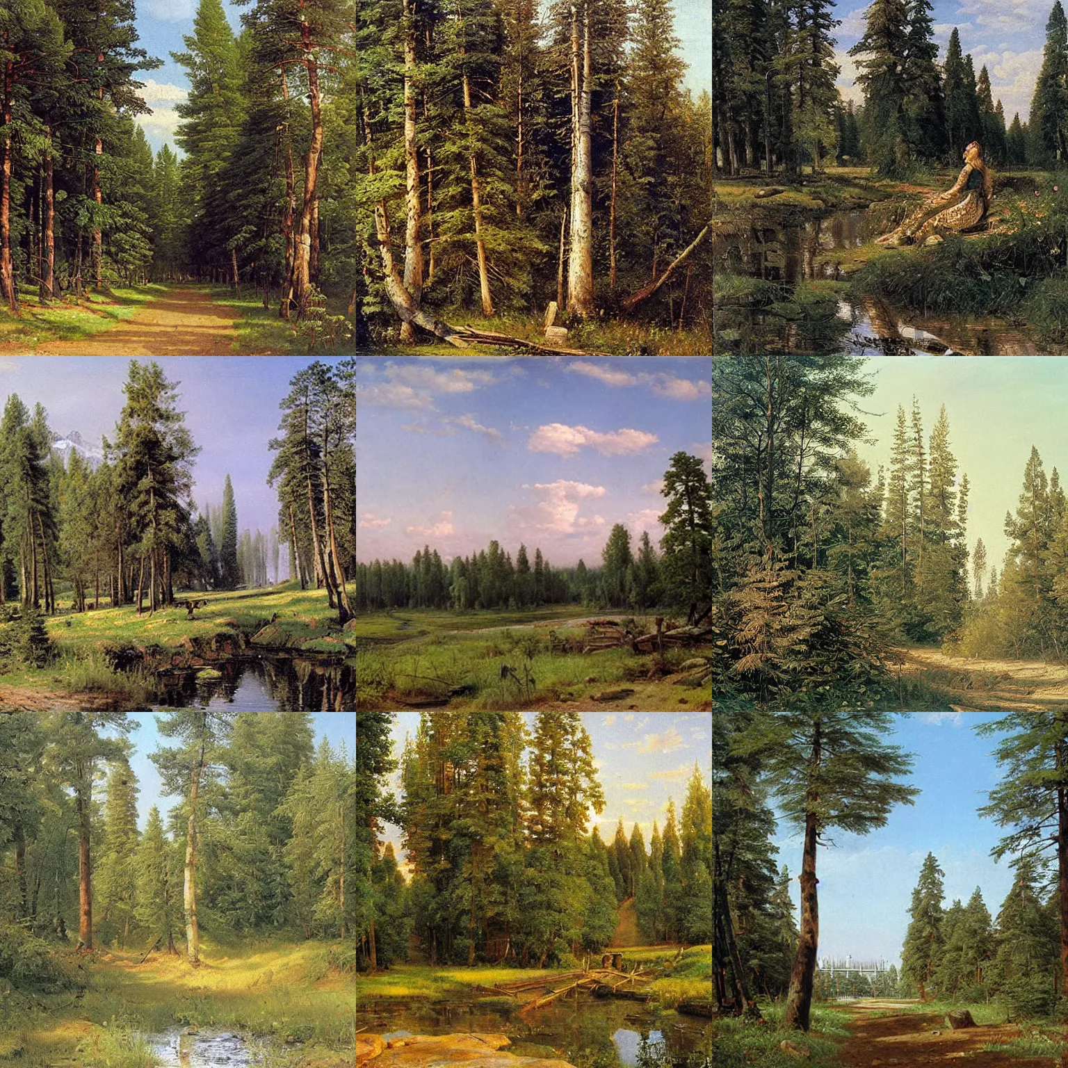 Prompt: artwork by ivan shishkin