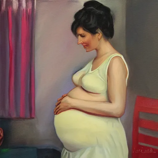 Image similar to a painting of pregnancy