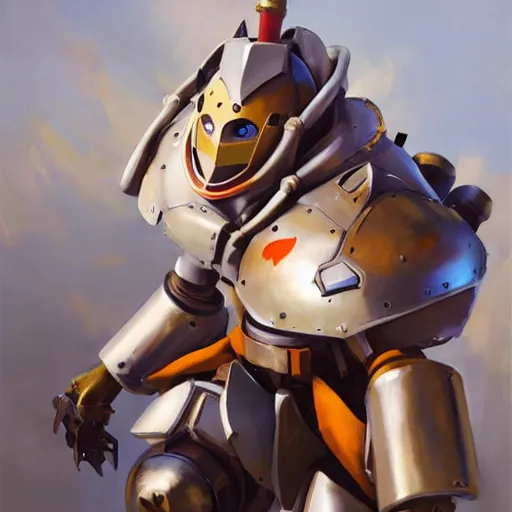 Image similar to greg manchess portrait painting of armored howl from howl's moving castle as overwatch character, medium shot, asymmetrical, profile picture, organic painting, sunny day, matte painting, bold shapes, hard edges, street art, trending on artstation, by huang guangjian, gil elvgren, ruan jia, randy vargas, greg rutkowski