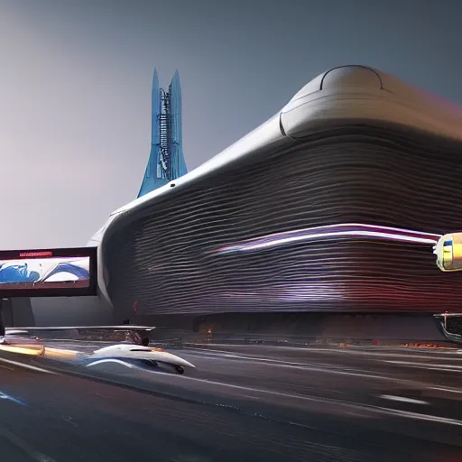 Prompt: sci-fi cars wall near structure on the coronation of napoleon painting and digital billboard in the middle, unreal engine 5, keyshot, octane, artstation trending, ultra high detail, ultra realistic, cinematic, 8k, 16k, in style of zaha hadid, in plastic, dark, tilt shift,