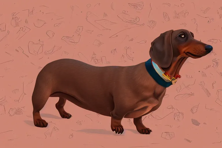 Build Your Own Cute Cartoon Dachshund Dog Model Perfect - Temu Portugal