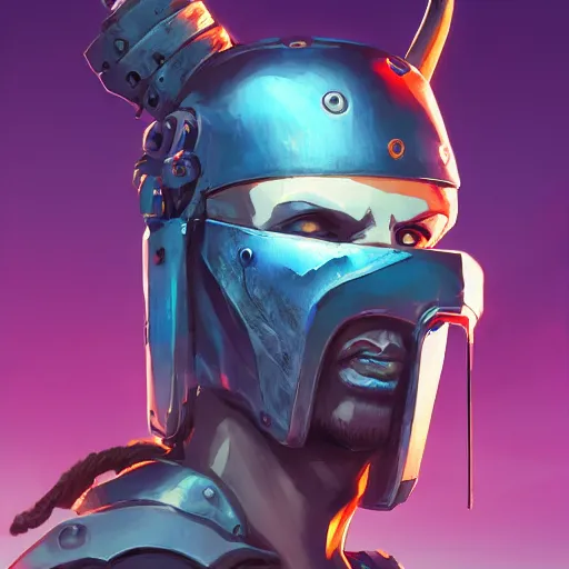 Image similar to cyberpunk viking helmet mask warrior goddess robot ninja fantasy, art gta 5 cover, official fanart behance hd artstation by jesper ejsing, by rhads, makoto shinkai and lois van baarle, ilya kuvshinov, ossdraws