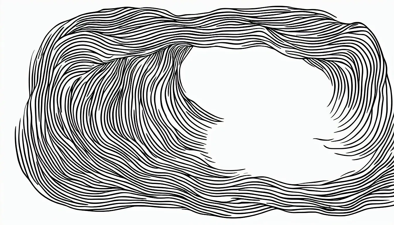 Image similar to ocean wave minimalist line drawing