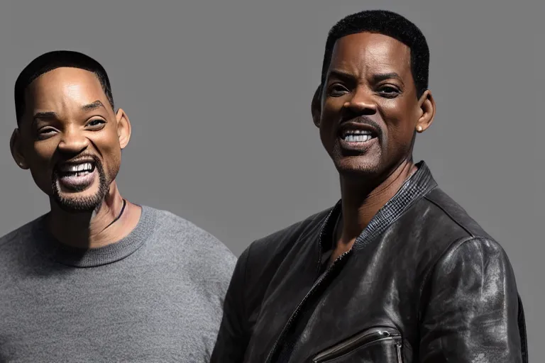 Prompt: will smith and chris rock together. ultra-detailed, 8k, octane render