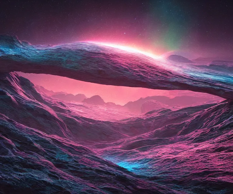 Image similar to quasi - extraterrestrial landscape, part by mario martinez, part by tokio aoyama, ultra realistic, highly detailed, hypermaximalist, pastel colors, epic, masterpiece, dramatic lighting, fractals, 8 k, depth of field