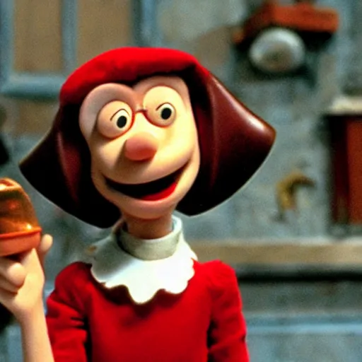 Image similar to still of velma from wallace and gromit