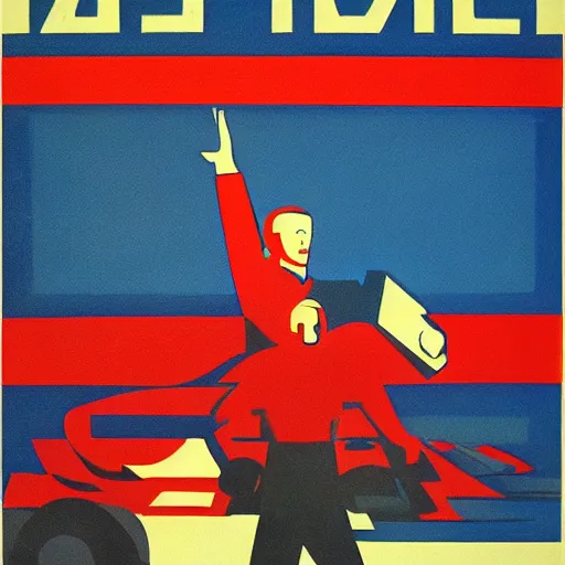 Prompt: soviet propaganda art of microsoft office