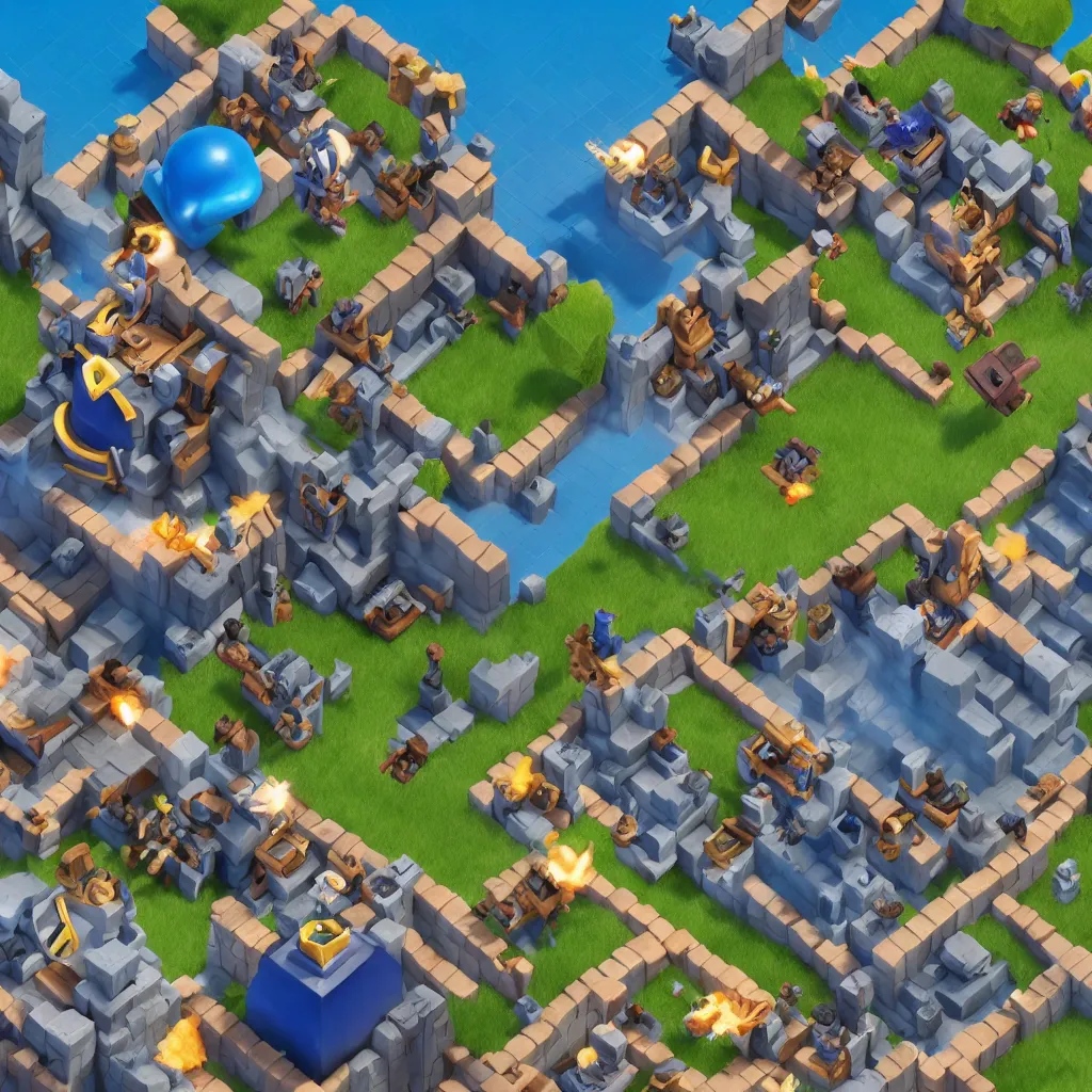 Image similar to clash royale as a 3rd person shooter made by supercell games
