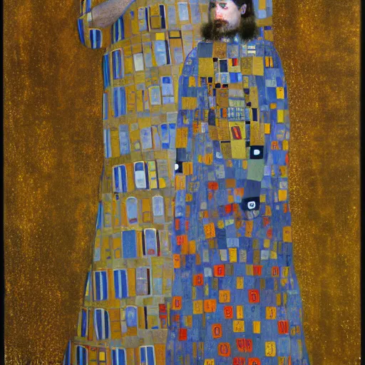 Image similar to portrait of charles 4 th by klimt