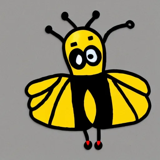 Image similar to bee dressed as a prisoner