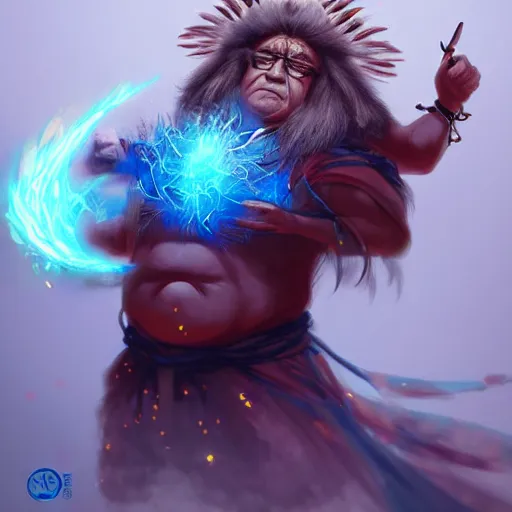 Image similar to anime portrait of Danny Devito as a shaman yedi using dark force to eliminate trump as an anime antagonist by Stanley Artgerm Lau, WLOP, Rossdraws, James Jean, Andrei Riabovitchev, Marc Simonetti, and Sakimichan, trending on artstation