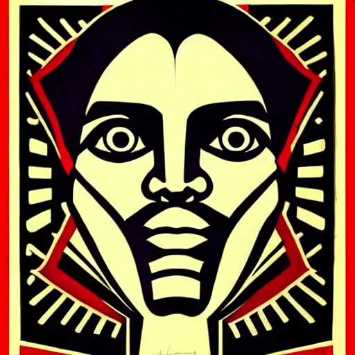 Image similar to esoteric orwellian art, nineteen eighty - four art deco, face, propaganda poster, totalitarian art