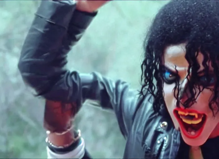 Image similar to thriller in Scream Michael jackson music video