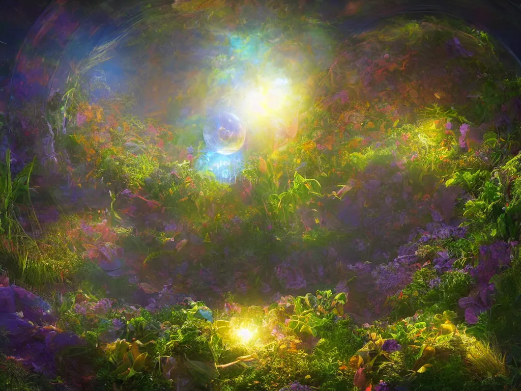 Prompt: sunlight study, the universe is a spheroid region 7 0 5 meters in diameter, art nouveau, kauai, by rachel ruysch and ( ( ( ( ( lisa frank ) ) ) ) ), 8 k, sharp focus, octane render