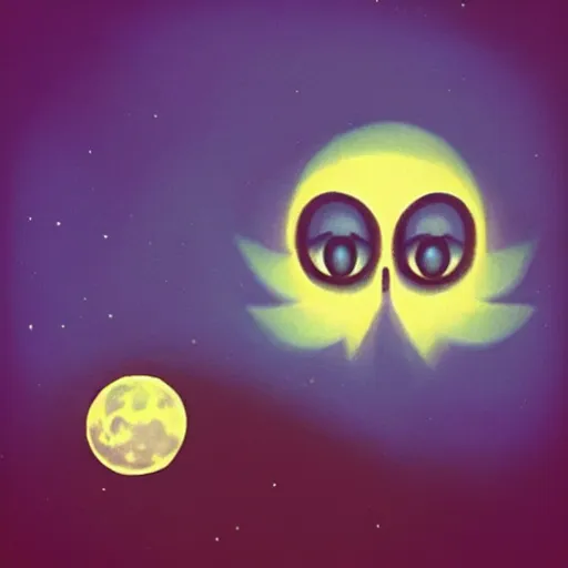 Image similar to “ the moon from majora ’ s mask, zelda ”