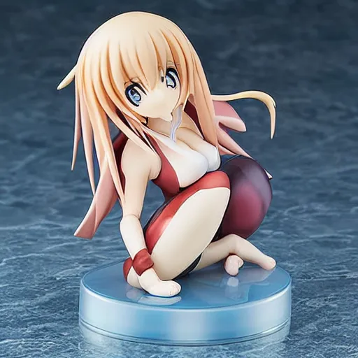 Image similar to anime figurine of an extremely beautiful waifu