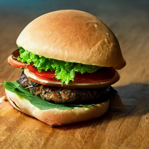 Prompt: insect hamburger, 3840 x 2160