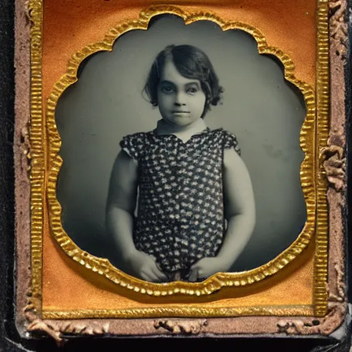 Image similar to tintype photo, girl with star fish, bottom of the ocean