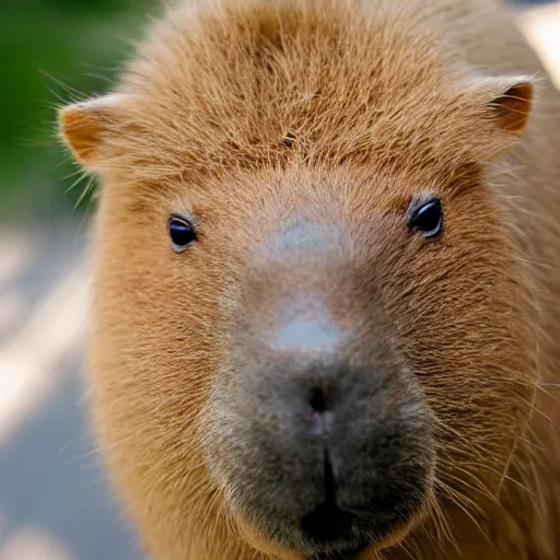 Image similar to capybara smiling